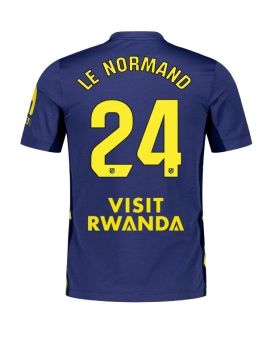 Atletico Madrid Robin Le Normand #24 Maglia Gara Trasferta Repliche 2025-26 Maniche Corte